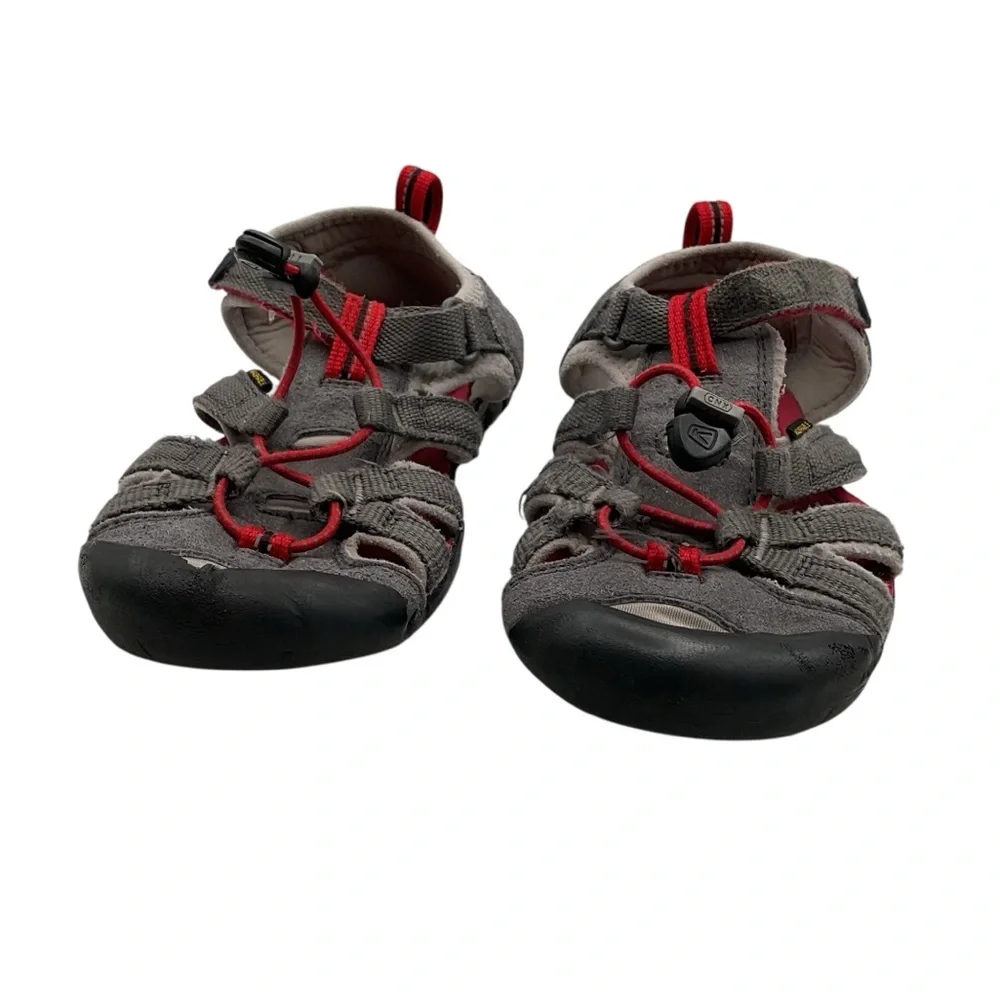 Keen Kids' Charcoal‎ and Crimson Water Shoes